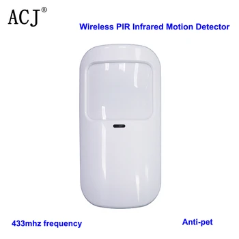 ACJ Беспроводной 433 МГц Инфракрасный Детектор Против домашних животных PIR Датчик Движения EV1527 Кодовый Костюм для Wifi Домашней Охранной Сигнализации PG103, 107, H501