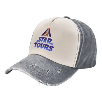 Логотип STAR TOURS на мониторе/ экране, Ковбойская шляпа, Мужская шляпа для солнца, женские кепки в стиле хип-хоп, мужские