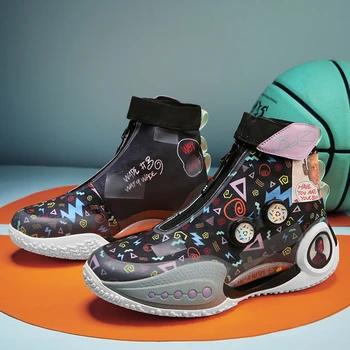 Супер Крутые баскетбольные кроссовки Big Boy, уличная спортивная обувь для молодежи, Брендовые Дизайнерские баскетбольные ботинки унисекс, обувь с высоким верхом для баскетбола