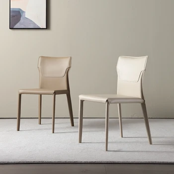 Роскошные обеденные стулья в скандинавском стиле, расслабляющий комод для спальни, современные минималистичные обеденные стулья Muebles в кремовом стиле, мебель для дома WZ50DC