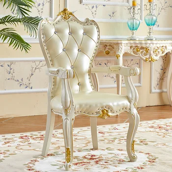 Красивые обеденные стулья Антикварные Дизайнерские в скандинавском стиле Современные кожаные Удобные кресла Ресторан Relax Салон Fauteuil Товары для помещений