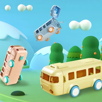 Детская автомобильная соломенная чашка для воды, летняя милая чашка в форме автобуса для детей, портативная соломенная бутылка для воды с плечевым ремнем для путешествий