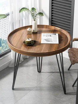 Чайный столик небольшого размера, балкон, чайный столик, полка, гостиная, домашний стол, диван, маленький круглый столик, деревянный журнальный столик, письменный стол