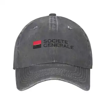 Графическая повседневная Джинсовая кепка с логотипом Societe Generale, Вязаная шапка, Бейсболка