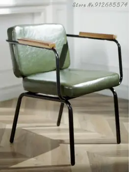 Промышленный стиль Ретро Кованый Железный стул Лофт Домашний Свет для отдыха Роскошное Кафе Дизайнерский Обеденный стул творческой личности