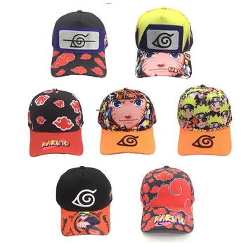 Аниме-игрушки-талисман Naruto, семья Наруто Учиха, Красное Облако, Мультяшная эмблема, шляпа, вышитая хлопковая бейсболка, Модная Шляпа, подарки