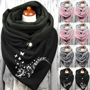 Многоцелевой шарф с принтом, модная шаль, ретро-женские хиджабы, женская леди, ретро-Многоцелевая повседневная мягкая теплая шаль-шарф с запахом