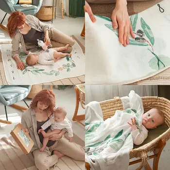Реквизит для фотосъемки новорожденных мальчиков и девочек, фоновые одеяла с мультяшным рисунком, коврик для фотосъемки Baby Milestone 120x120 см