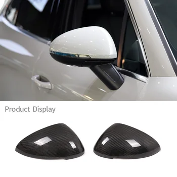 Для автомобиля Porsche Macan, накладка на внешнее зеркало заднего вида, защитное покрытие от царапин, автомобильные аксессуары из настоящего углеродного волокна