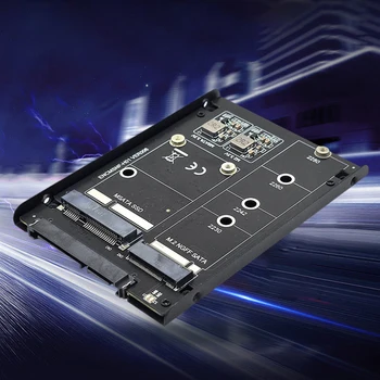 M.2 NGFF + SSD-адаптер mSATA-SATA 3.0 6 Гбит/с Адаптер Твердотельного Накопителя M SATA + M.2 Key B с Разъемом для корпуса