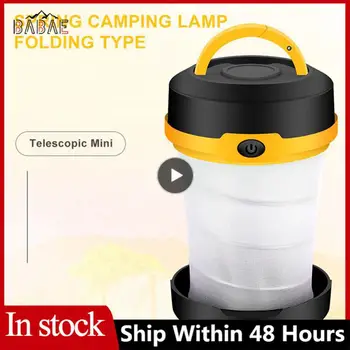 Аккумуляторный Небольшой походный фонарь Выдвижной Мини-складной светильник двойного назначения со светодиодной прикроватной лампой Наружного освещения