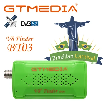 Измеритель Спутникового поиска GTMEDIA V8 Finder BT03 Mini Satfinder Bluetooth DVB-S2 с Обновлением Системного приложения Android от Freesat BT01