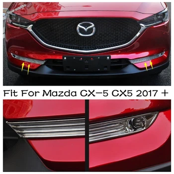 Передние противотуманные фары, лампы, полоски для бровей, декоративная накладка, подходит для Mazda CX-5 CX5 2017-2023, ABS Хромированные внешние аксессуары