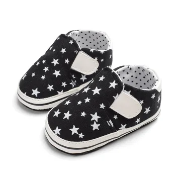 Повседневная детская обувь для новорожденных мальчиков и девочек, тканевая обувь для новорожденных, модная обувь для малышей на плоской подошве, нескользящая обувь для первых прогулок на мягкой подошве