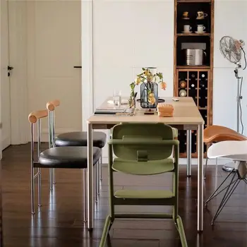 Черные стулья для гостиной, деревянные металлические, с современным акцентом в скандинавском стиле, стул для столовой, роскошная домашняя мебель Sedie Da Pranzo MQ50KT