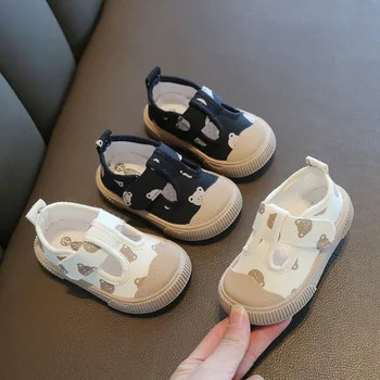 Детская весенне-осенняя обувь для первых ходунков с мультяшным рисунком, детская обувь для мальчиков, детская обувь для малышей, обувь для девочек, Детская девочка