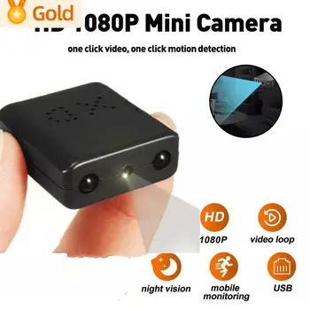 Микрокамерный монитор 1920x1080P, мини-камера инфракрасного ночного видения, ИК-камера обнаружения движения, видеокамера безопасности, HD-видеомагнитофон