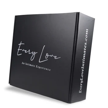 индивидуальный дизайн, роскошь и простота, косметическая продукция с логотипом на заказ, упаковочная коробка из черной гофрированной бумаги
