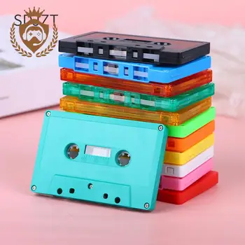 1 шт. Цветной пустой чехол для кассеты Аудио Магнитная кассета для аудиозаписи, оболочка для кассеты, пустая кассета с катушки на катушку (без ленточного сердечника)