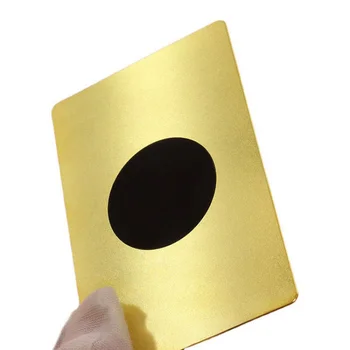 Изготовленные На Заказ Высококачественные Металлические Визитные Карточки NFC С Пустой Матовой Золотой Латунной Сублимационной Металлической Картой NFC
