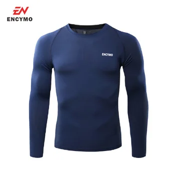 Велосипедная нижняя рубашка ENCYMO, компрессионные колготки с длинным рукавом, одежда для бега на велосипеде, Джерси, спортивная одежда