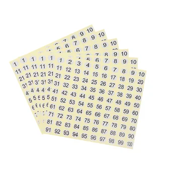 Круглые наклейки Листы наклеек от 1 до 100 круглых наклеек самоклеящиеся бумажные наклейки Кожура и этикетки для хранения инвентаря