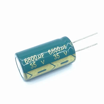 1 шт./лот 35v 6800 МКФ алюминиевый электролитический конденсатор размер 18*35 6800UF35V 20%