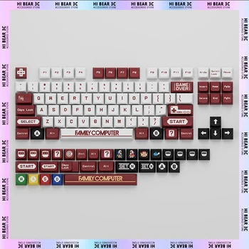 Колпачки для ключей в стиле FC Pixel сублимация XDA Высота 134 клавиши PBT Keycap Ретро креативная механическая клавиатура Набор Колпачков для ключей Аксессуары для геймеров