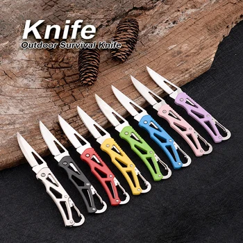 Мини-брелок, Карманный нож, Походный нож для самообороны, Аварийный Нож для выживания, EDC, Тактический инструмент, Складной Портативный Нож для ключей