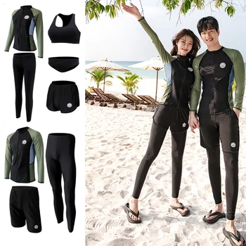 Wisuwore Пара, водолазный костюм 2023, Новые женские брюки с длинными рукавами, Солнцезащитный плавающий дайвинг, Быстросохнущий костюм для серфинга для мужчин