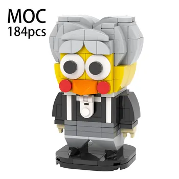 MOC7010 Забавная Квадратная фигурка, модель, Кирпичный креативный персонаж, Сборка своими руками, Строительные блоки, игрушки для украшения подарков для детей