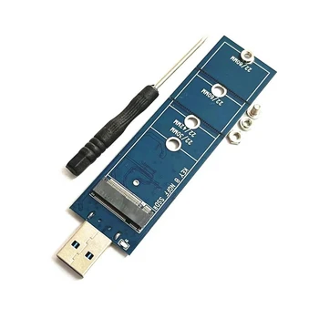 Синяя карта адаптера жесткого диска M.2 NGFF твердотельный накопитель к карте адаптера USB3.0 Протокол M.2 SATA B-Mey