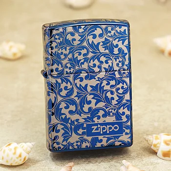 Подлинная масляная зажигалка Zippo Blue Ice vines, медные ветрозащитные сигареты, Керосиновые зажигалки, подарок с кодом защиты от подделок