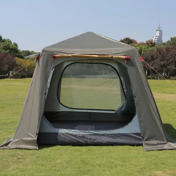 Горячая распродажа крупнотоннажная двухэтажная палатка для кемпинга на крыше с автоматическим быстрым открытием на открытом воздухе