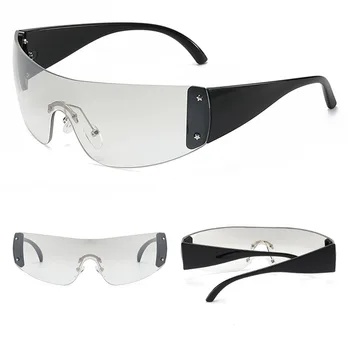 Модные солнцезащитные очки в европейском стиле Y2k, прочные легкие ветрозащитные велосипедные солнцезащитные очки для занятий спортом и активного отдыха