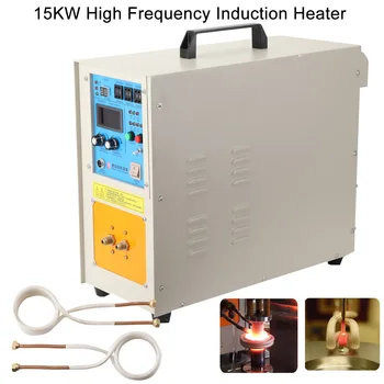 Высокочастотная индукционная нагревательная печь мощностью 110 В 15 кВт, нагревательная машина частотой 30-100 кГц с ножным переключателем