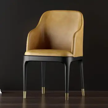 Обеденные стулья компьютерного дизайна в скандинавском стиле, Черный Роскошный бар, офис, современный одноместный стул, Туалетный столик, мебель для дома Sedie Cucina T50CY
