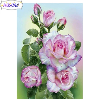 АБ-5Д алмазная живопись цветы-розы вышивка крестом полная круглая квадратная дрель мозаика стены искусства картина украшение дома подарок на день рождения