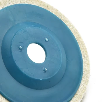 Полировочный шлифовальный диск Накладка для угловых вращающихся инструментов Полировальный круг 0,8 см толщина 1,6 см Запасные части с отверстиями 100 мм