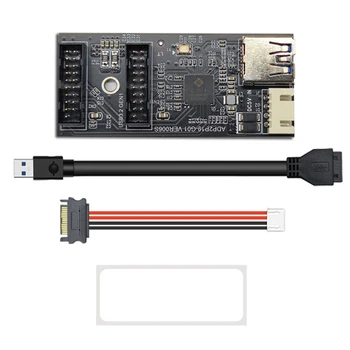 USB3.2 спереди GEN1 19PIN на двойной 19PIN адаптер, карта расширения A-KEY с кабелем SATA 15PIN на 4PIN