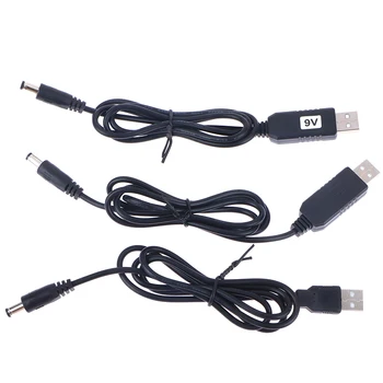Линия повышения мощности USB от постоянного тока 5 В до постоянного тока 9 В /12 В Повышающий модуль USB конвертер адаптер Cable2.1x5.5 мм Штекерный разъем