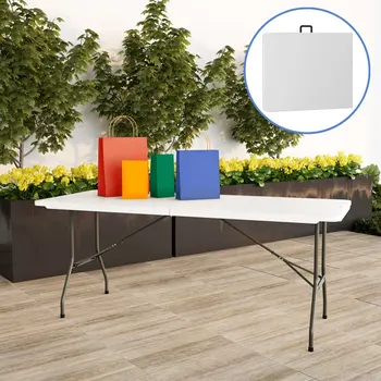 Многоцелевой складной стол, белый (6 футов)