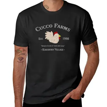 Футболка Cucco Farms, мужские футболки оверсайз, топы больших размеров, спортивная рубашка, мужские высокие футболки