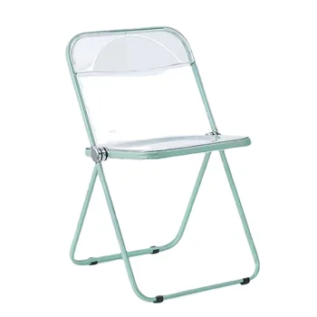 * Прозрачный стул, Акриловый Модный стул, Современный обеденный стул для чая с молоком, табурет, Складная мебель для балкона ресторана