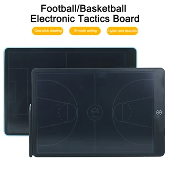 15-дюймовая футбольная электронная доска для тренера премиум-класса со стилусом, 15-дюймовый ЖК-дисплей с большим экраном, Баскетбольная футбольная тактическая доска