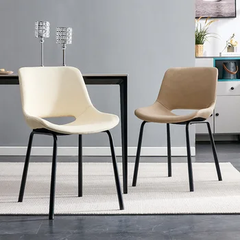 Легкий Роскошный обеденный стул Современный Минималистичный стул с мягкой спинкой Скандинавский Офисный Дизайн Для отдыха Sillas De Comedor Мебель для дома