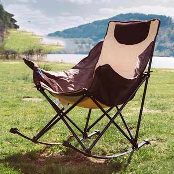 Складное кресло-качалка для отдыха на природе, рыбалки, Сверхлегкого портативного шезлонга, дизайнерской мебели для патио Silla Playa Plegables