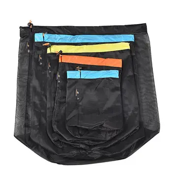 Компрессионный мешок Легкая в организации Прочная портативная сетчатая сумка для хранения походных принадлежностей Компрессионные мешки для кемпинга Сумка для хранения