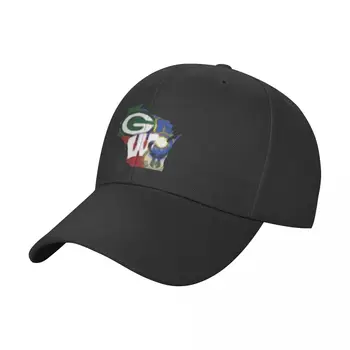 Кепки унисекс для любителей спорта из Висконсина, Комбинированная командная кепка, бейсболка для дальнобойщиков, бейсболка Snapback, дышащие шляпы-кепки-кепки