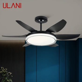 Светильник ULANI Fan в скандинавском стиле, потолочный вентилятор, современный минималистичный ресторан, гостиная, спальня, коммерческий электрический вентилятор